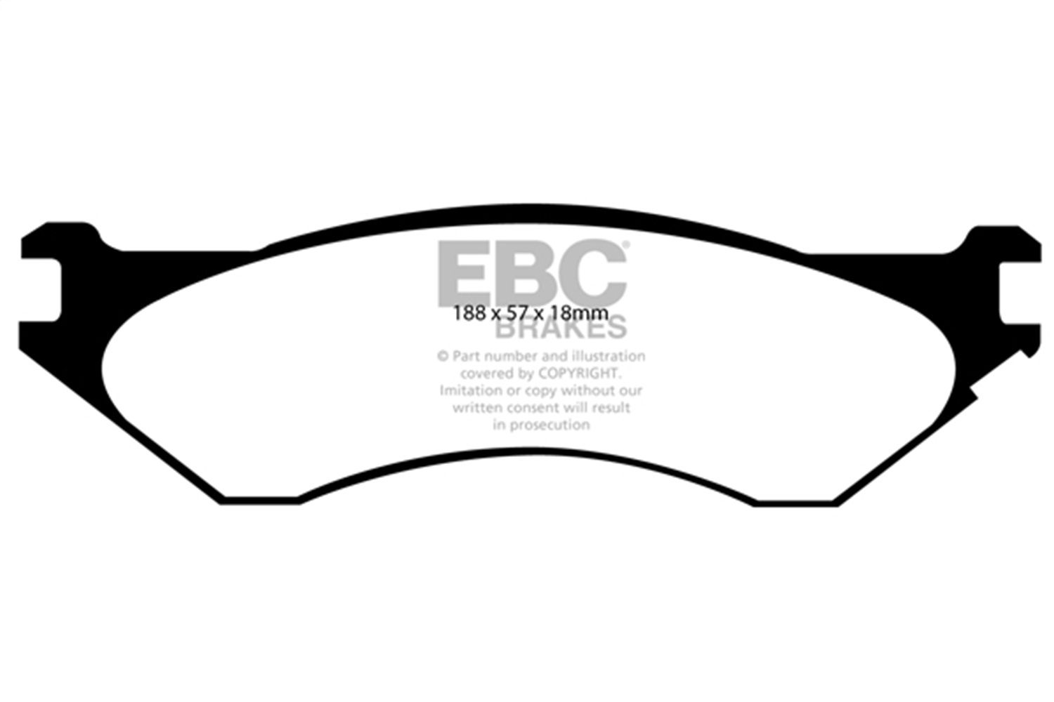 EBC Brakes UD1077 Ultimax  Brake Pads Fits 06-10 Ram 1500