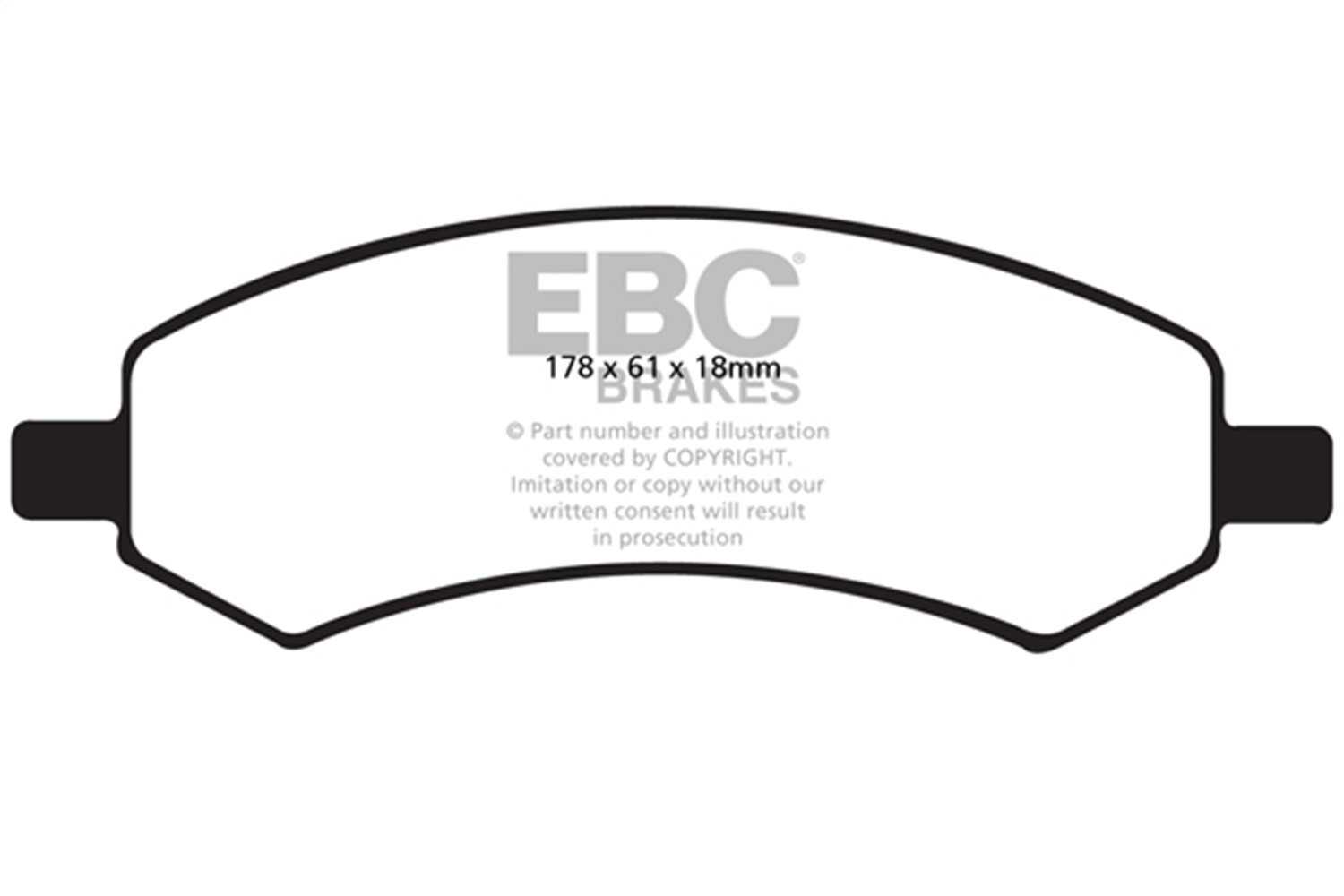 EBC UD1084 - Ultimax OEM Replacement Front Brake Pads