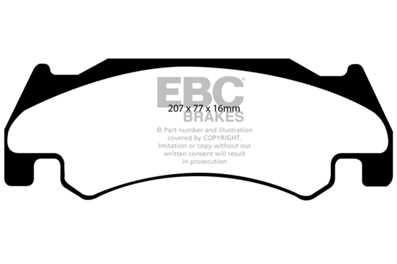 EBC Brakes UD1085 Ultimax  Brake Pads Fits 05-06 Ram 1500