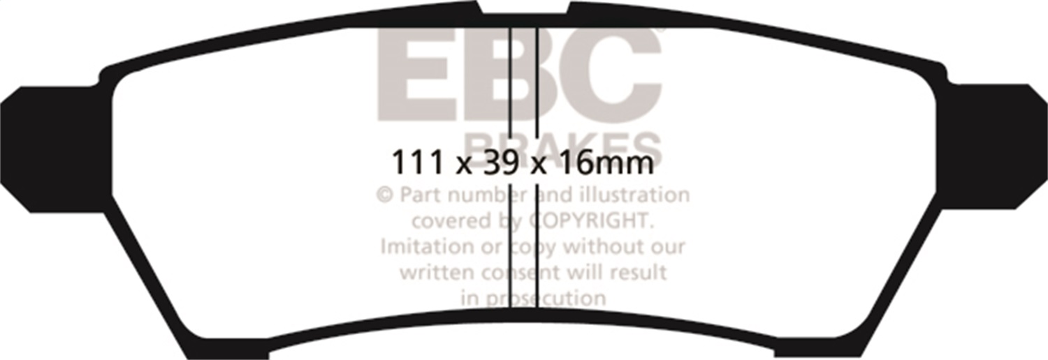 EBC BRAKES YELLOWSTUFF PADS-DP41746R-Rear