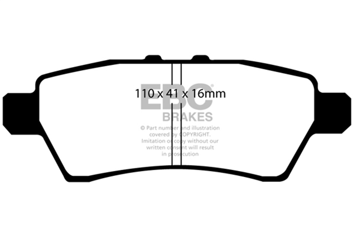 EBC Brakes UD1101 Ultimax  Brake Pads Fits 05-12 Pathfinder