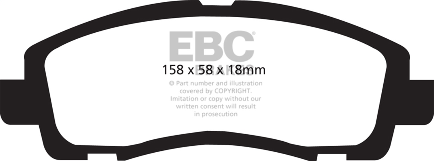 EBC Brakes UD1102 Ultimax  Brake Pads Fits 06-18 Ridgeline TL TLX