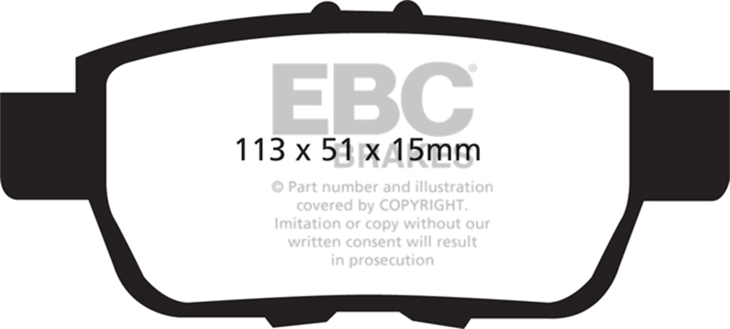 EBC Brakes UD1103 Ultimax  Brake Pads Fits 06-14 Ridgeline TL