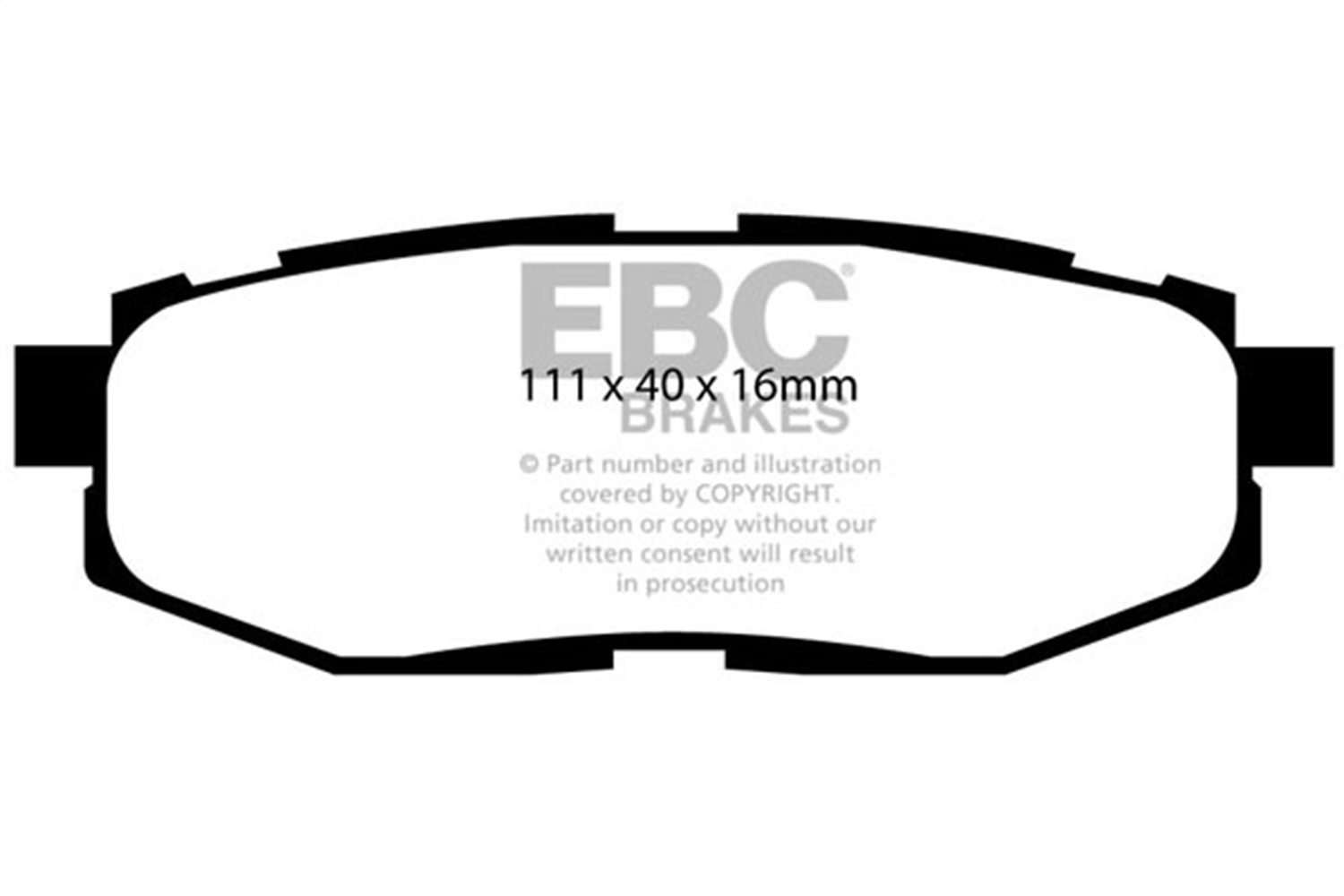 EBC Brakes UD1124 Ultimax  Brake Pads