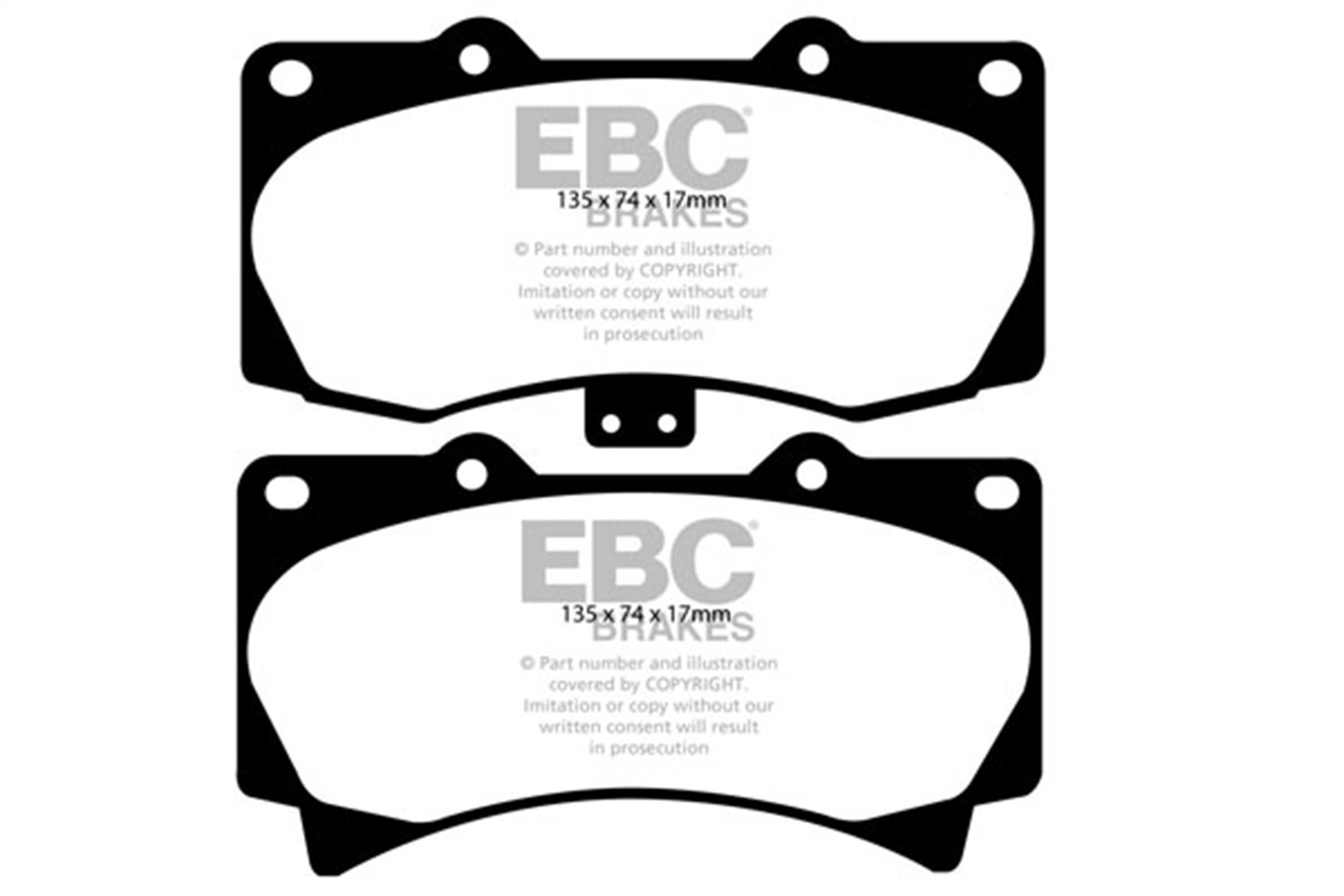 EBC Brakes DP61759 6000 Series Greenstuff Truck/SUV Brakes Disc Pads Fits H3 H3T