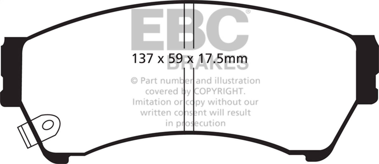 EBC Brakes UD1164 Ultimax  Brake Pads Fits 06-13 6 Fusion Milan MKZ Zephyr