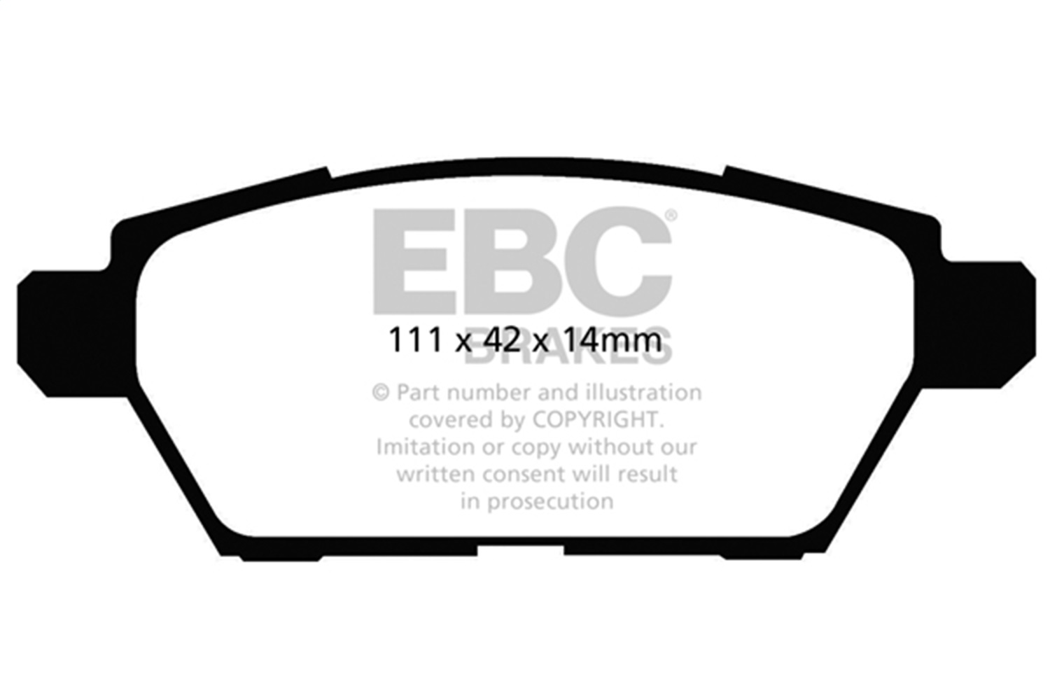 EBC DP31766C - Redstuff Ceramic Low Dust Rear Brake Pads