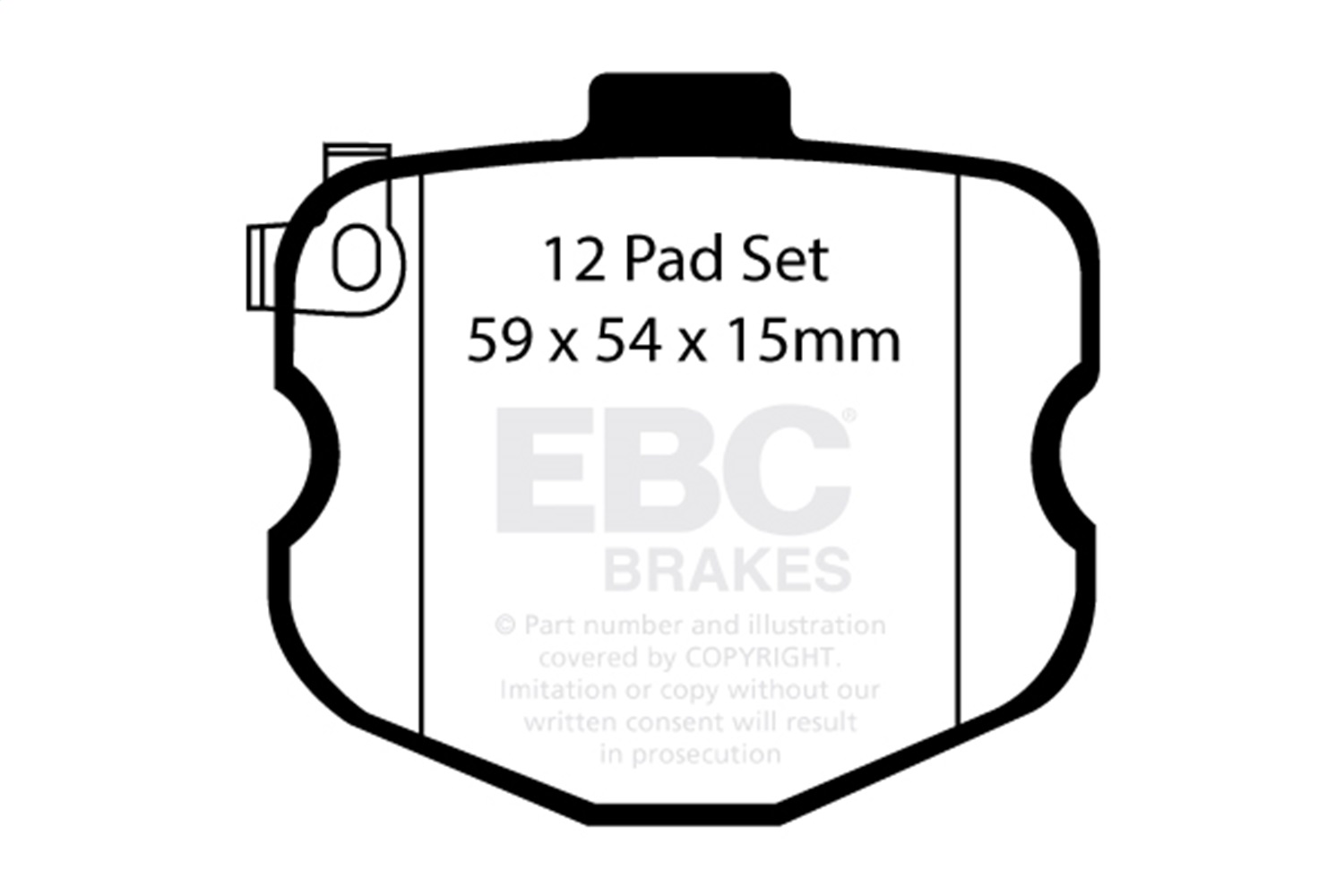 EBC Brakes DP41771/3R Yellowstuff Street And Track Brake Pads Fits Corvette