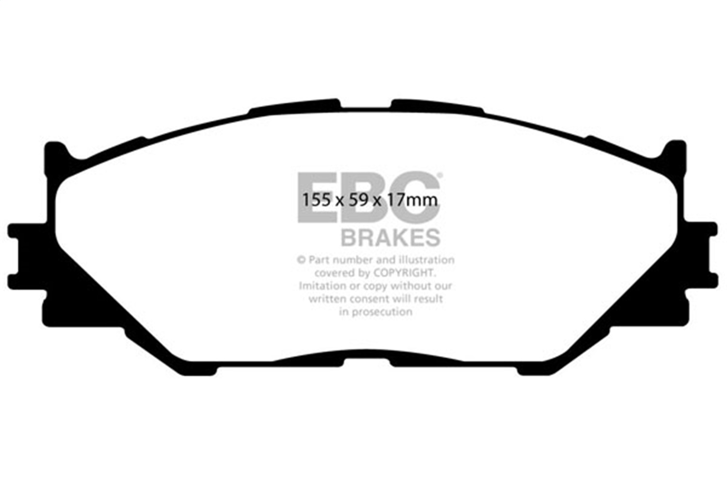 EBC Brakes UD1178 Ultimax  Brake Pads Fits 06-15 IS250