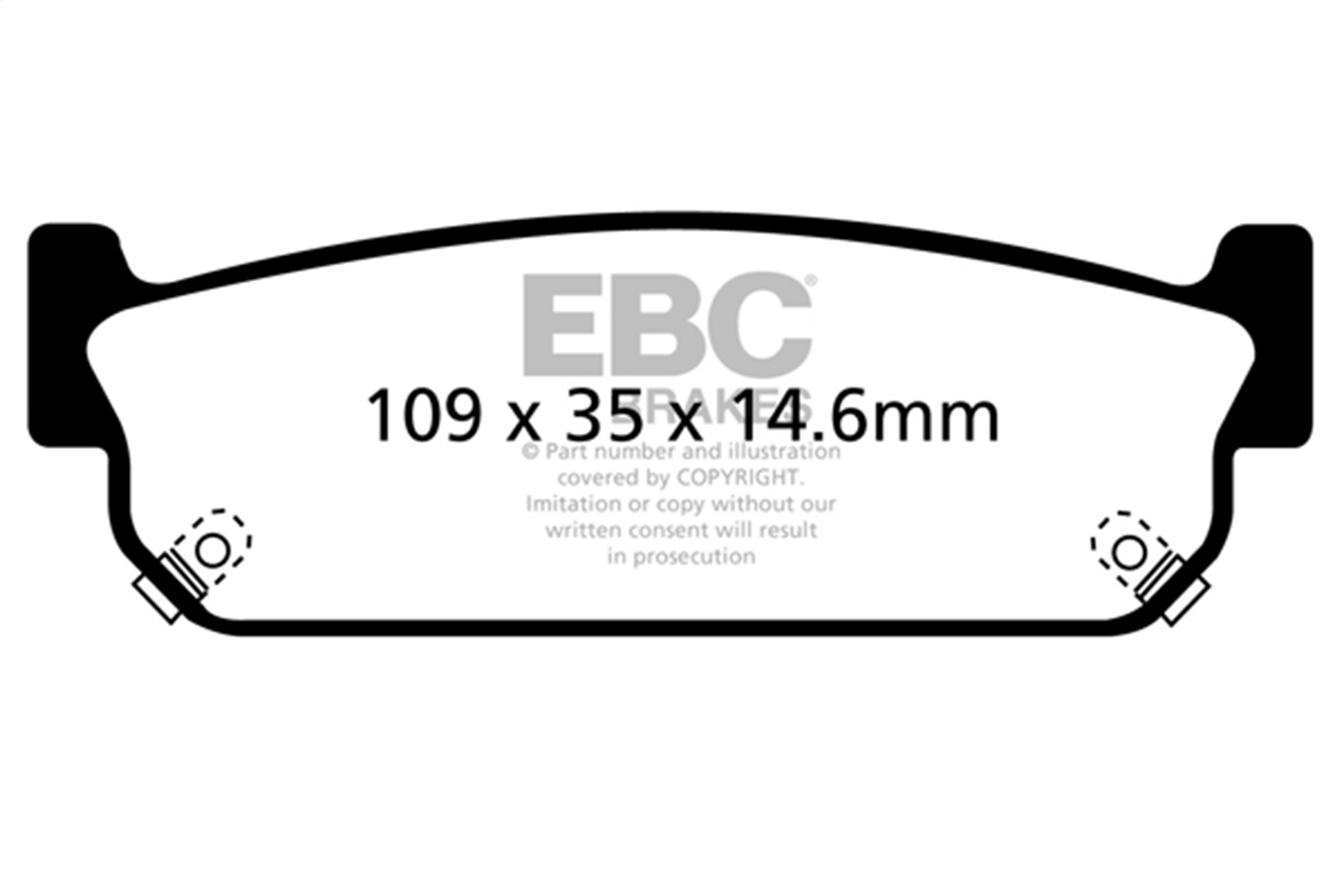 EBC Brakes UD588 Ultimax  Brake Pads Fits 93-06 J30 M45 Q45