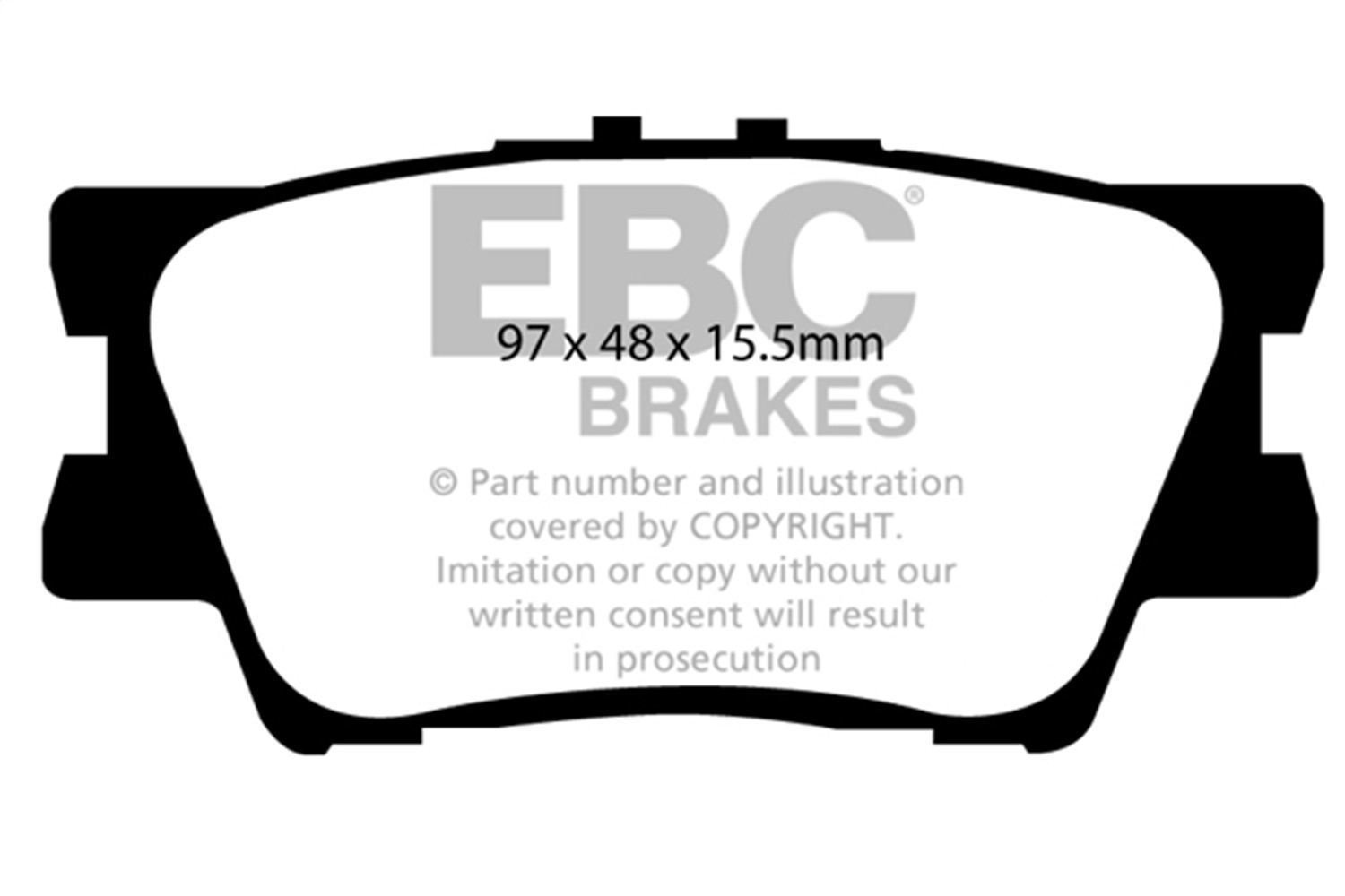 EBC UD1212 - Ultimax OEM Replacement Rear Brake Pads