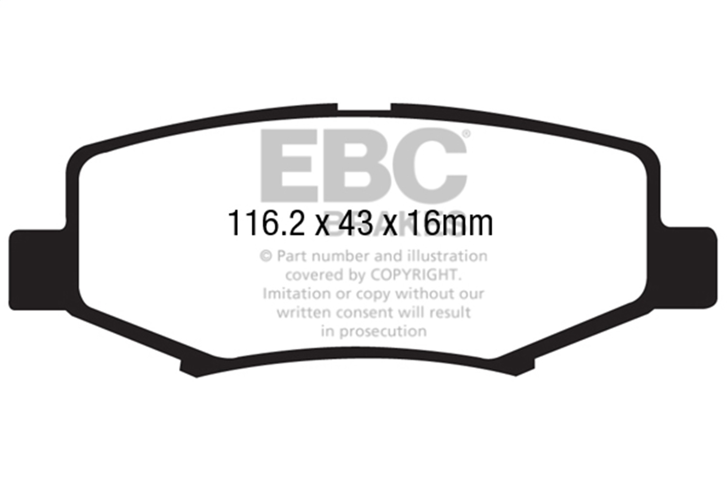 EBC Brakes UD1274 Ultimax  Brake Pads Fits 07-18 Liberty Nitro Wrangler (JK)