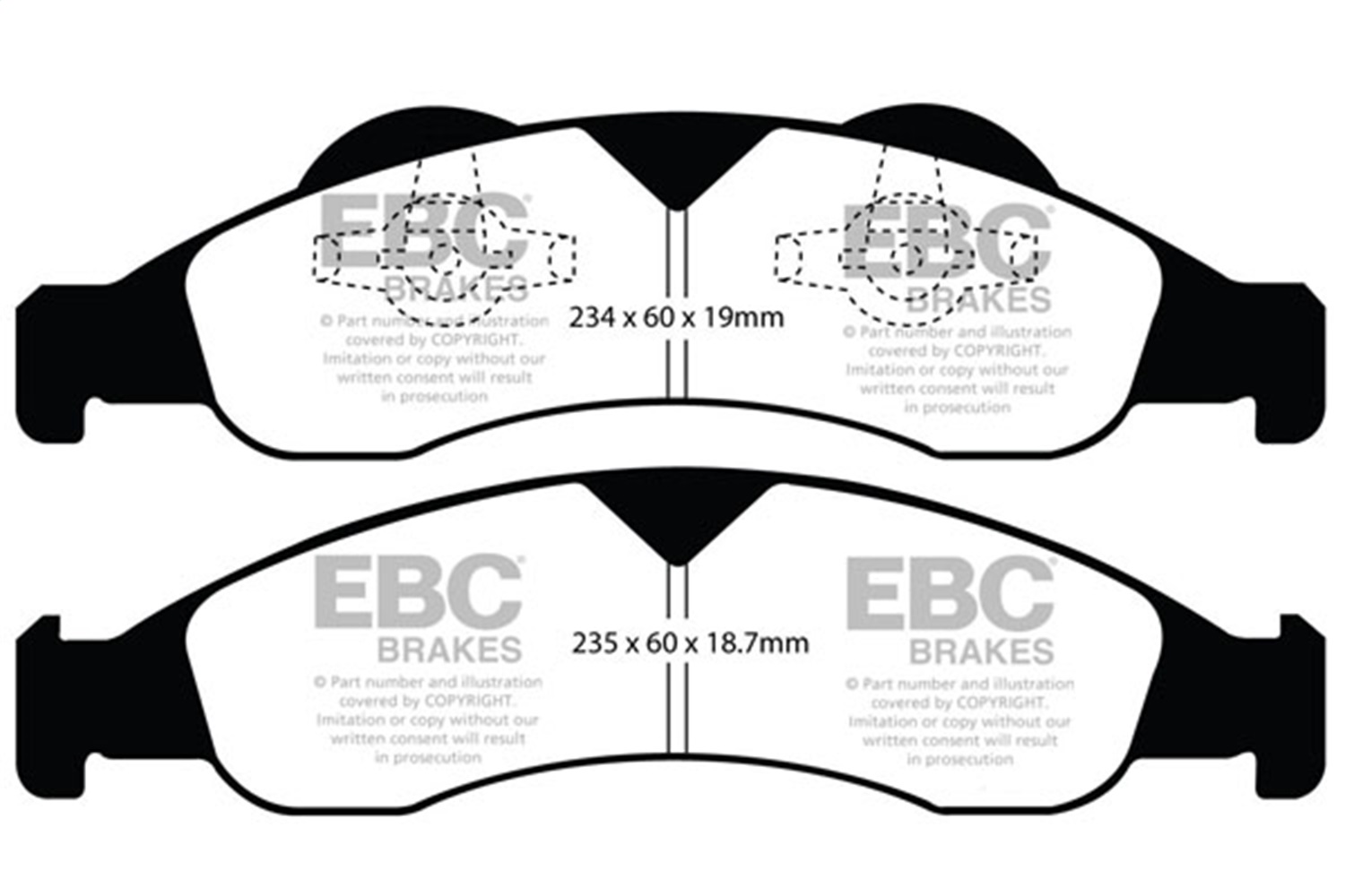 EBC Brakes UD1278 Ultimax  Brake Pads Fits 07-09 Expedition Navigator