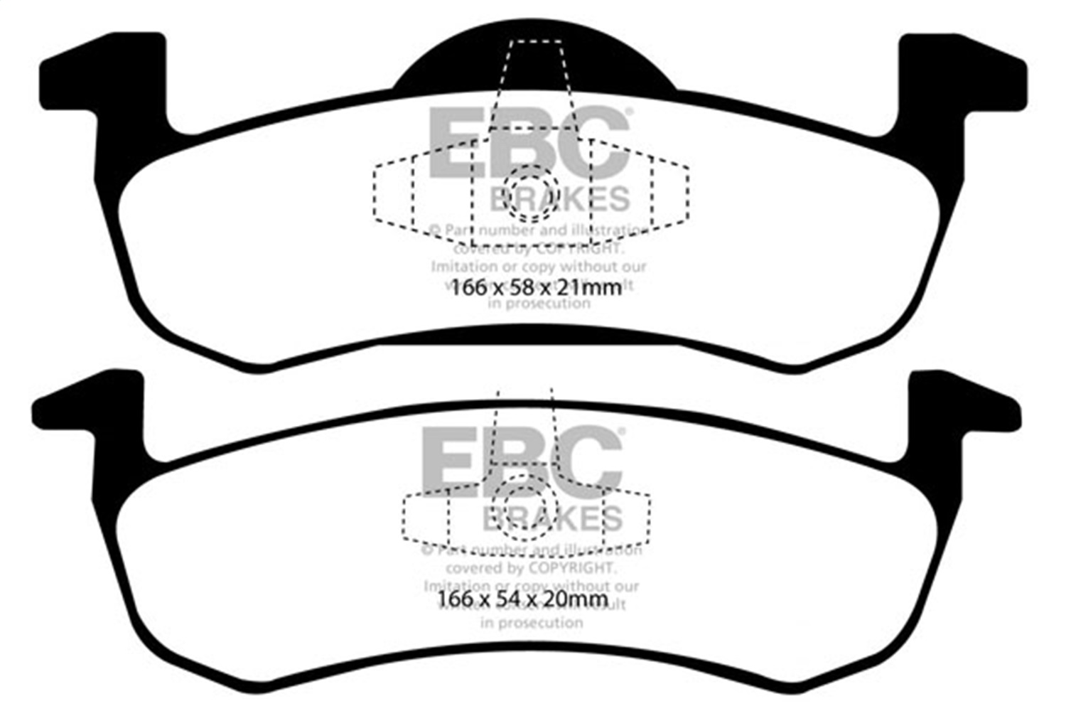 EBC Brakes UD1279 Ultimax  Brake Pads Fits 07-19 Expedition MKT Navigator