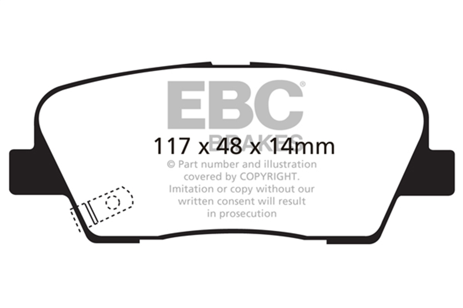 EBC Brakes Greenstuff Truck/SUV-DP61806-Rear