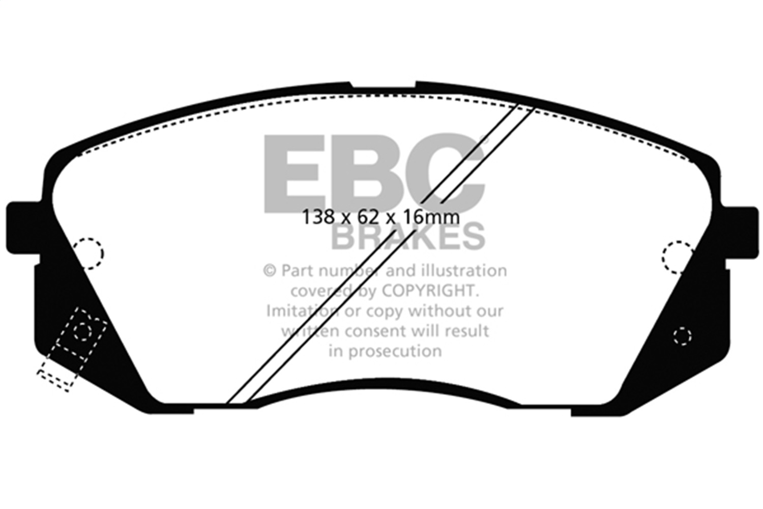 EBC Brakes UD1295 Ultimax  Brake Pads