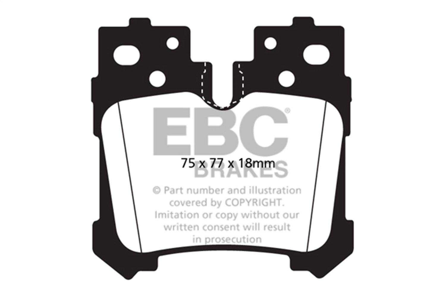 EBC Brakes DP41812R Yellowstuff Street And Track Brake Pads