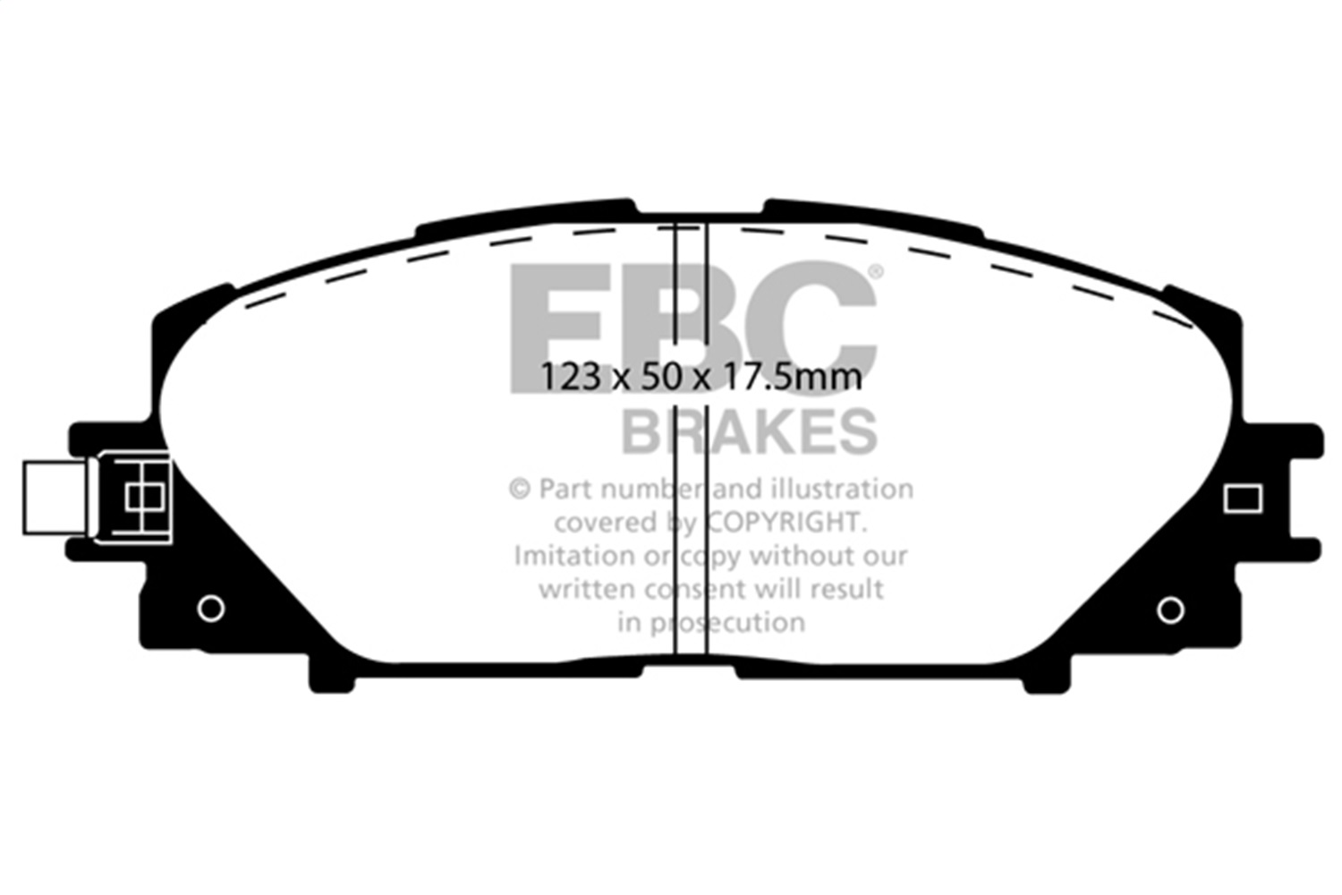 EBC Brakes UD1184 Ultimax  Brake Pads Fits 06-17 Yaris