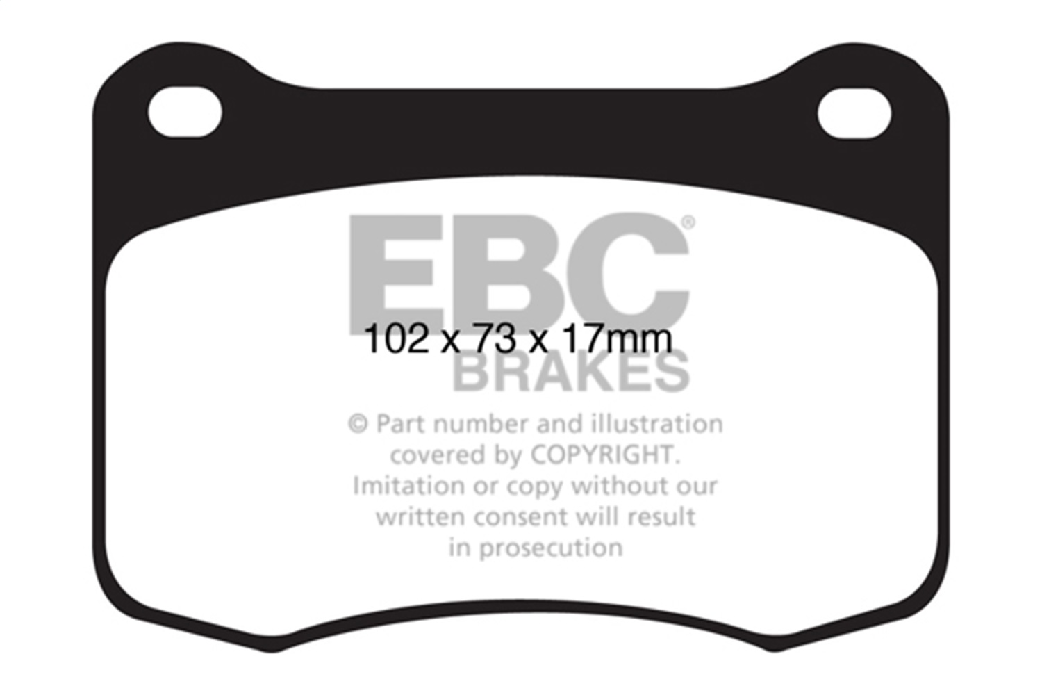 EBC Brakes DP41820R Yellowstuff Street And Track Brake Pads Fits 08-14 IS F