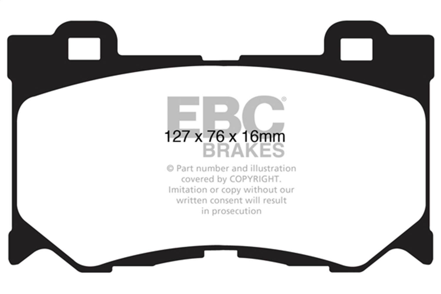 EBC DP31823C - Redstuff Ceramic Low Dust Front Brake Pads