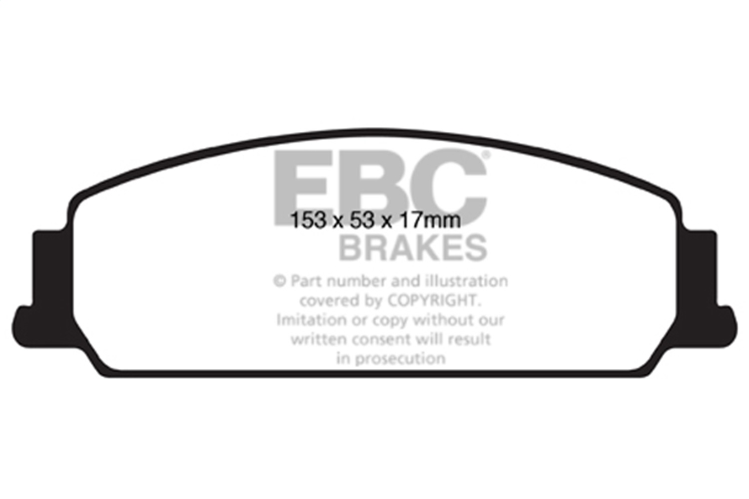 EBC Brakes UD1351 Ultimax  Brake Pads Fits 08-09 G8