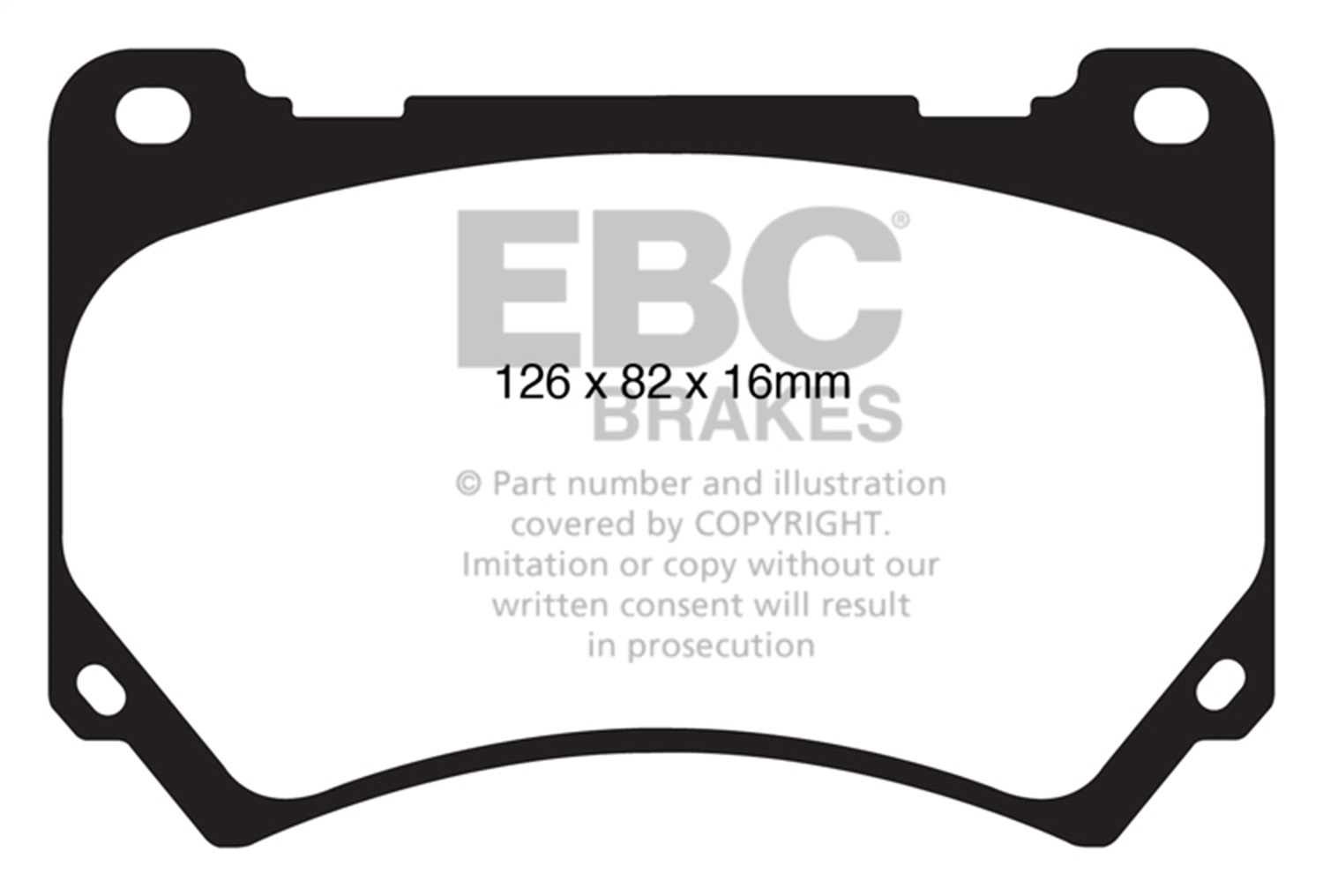 EBC Brakes UD1396 Ultimax  Brake Pads Fits 09-14 Equus Genesis Genesis Coupe