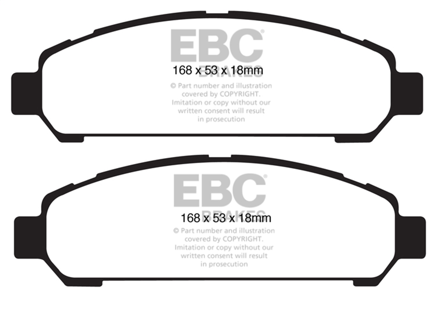 EBC Brakes UD1401 Ultimax  Brake Pads Fits 09-16 Venza