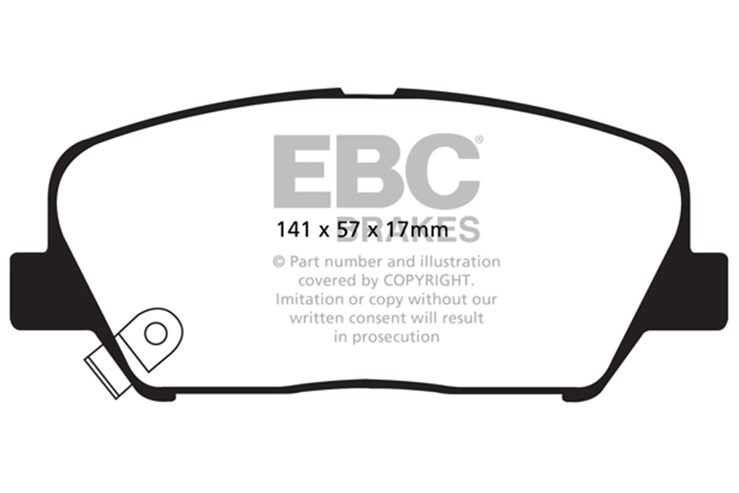 EBC Brakes DP41856R Yellowstuff Street And Track Brake Pads