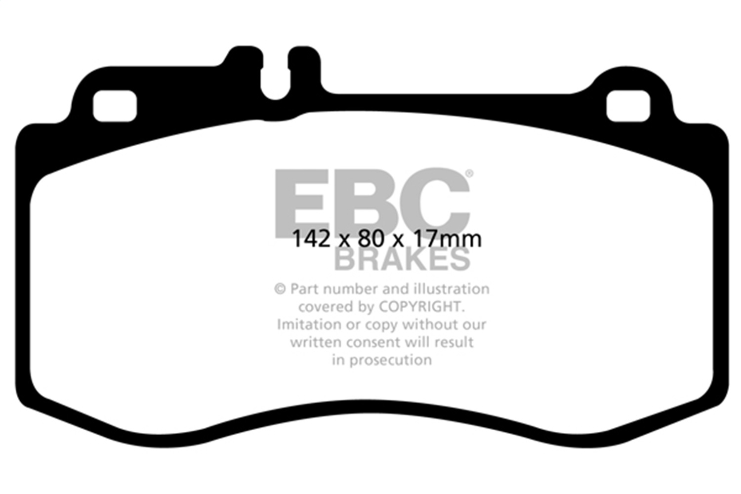 EBC Brakes DP31857C Redstuff Ceramic Low Dust Brake Pads Fits 10-15 E350 E550