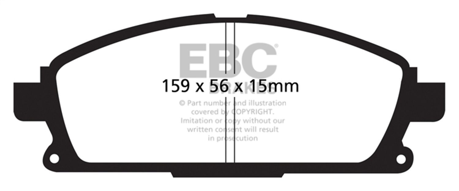 EBC Brakes DP41861R Yellowstuff Street And Track Brake Pads Fits 01-09 Q45 Quest