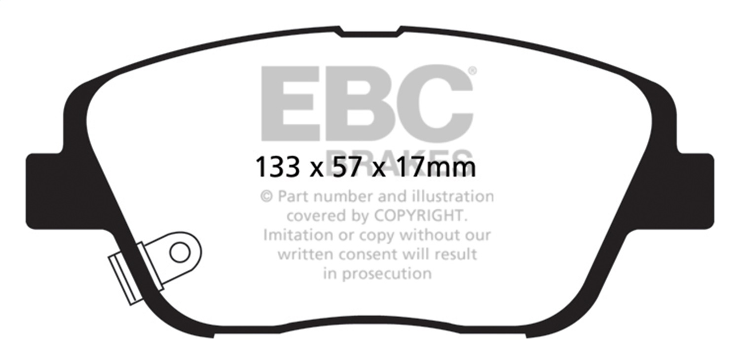 EBC Brakes UD1444 Ultimax  Brake Pads Fits 10-18 Optima Sonata