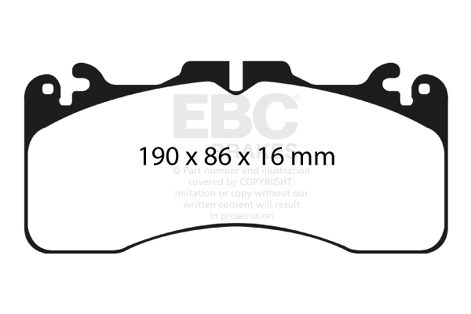 EBC Brakes DP41867R Yellowstuff Street And Track Brake Pads