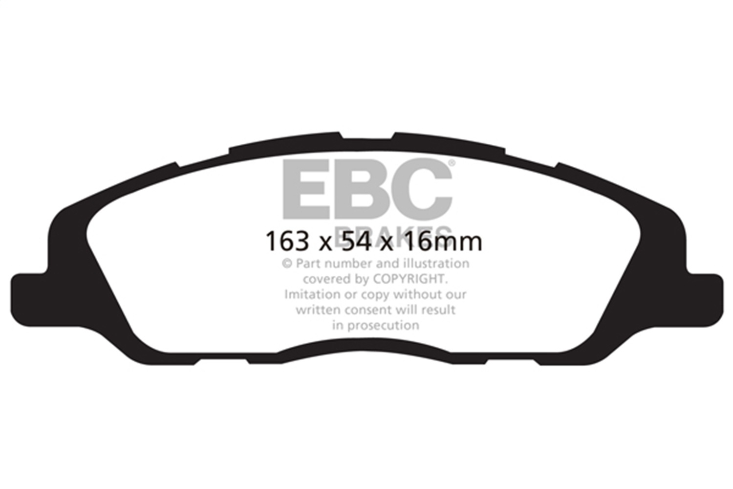 EBC Brakes DP21868 Greenstuff 2000 Series Sport Brake Pads Fits 13-14 Mustang