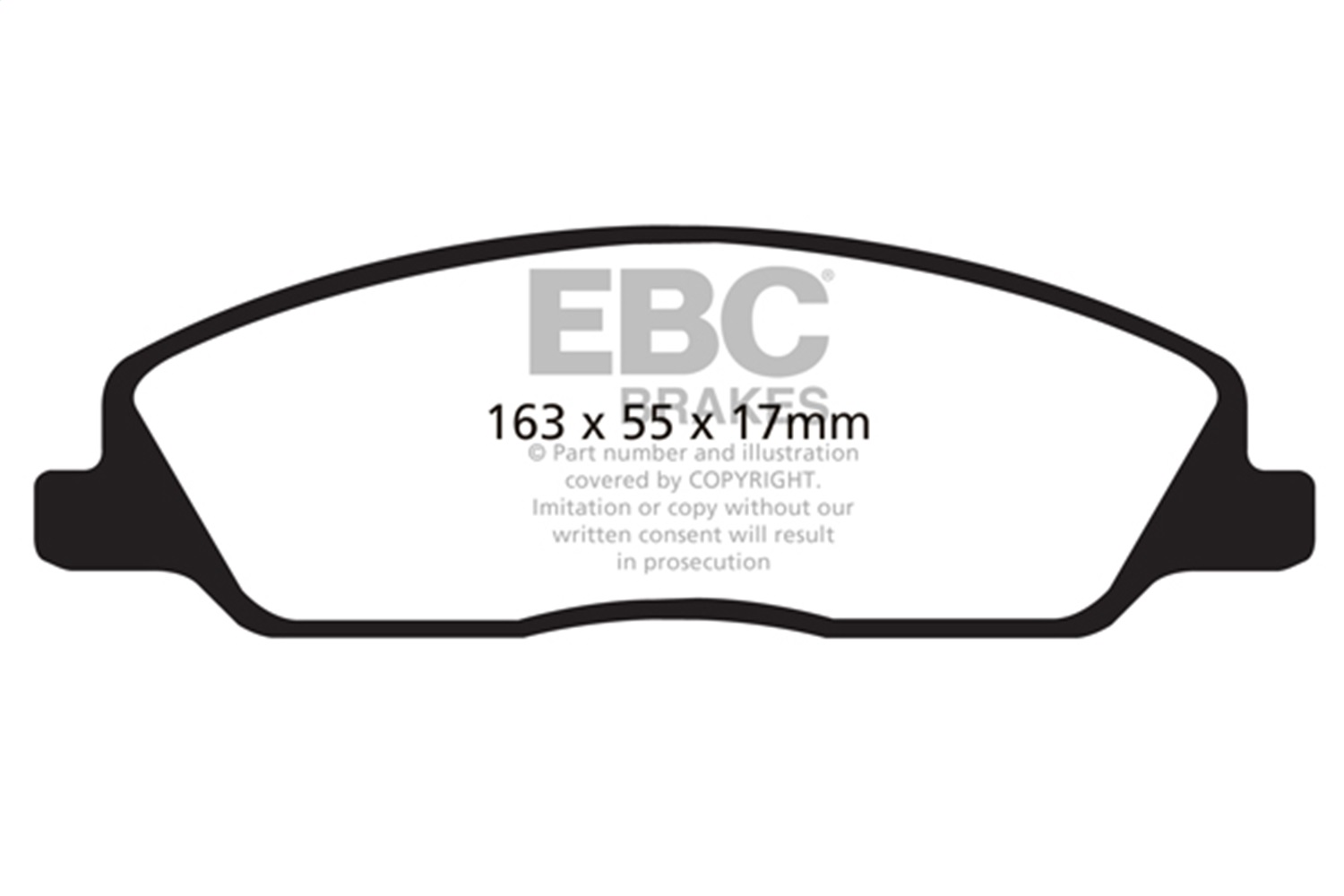 EBC Brakes DP21869 Greenstuff 2000 Series Sport Brake Pads Fits 10-14 Mustang