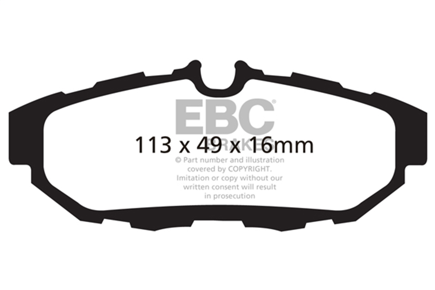 EBC Brakes UD1465 Ultimax  Brake Pads Fits 10-14 Mustang