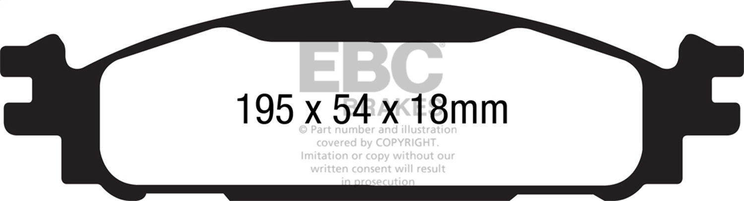 EBC Brakes UD1508 Ultimax  Brake Pads Fits 11-18 Explorer Flex MKT Taurus