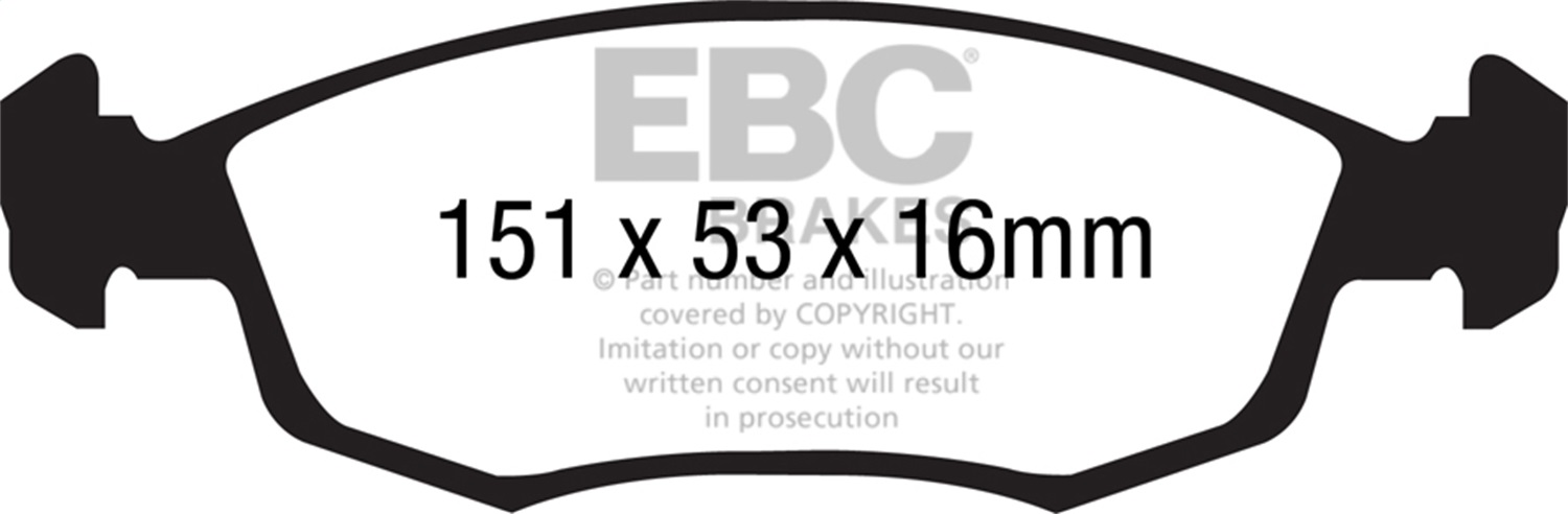 EBC Brakes UD1568 Ultimax  Brake Pads Fits 12-18 500