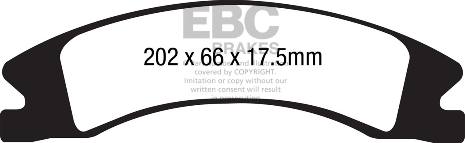 EBC Brakes Extra Duty Truck/SUV Pad-ED91885-Front