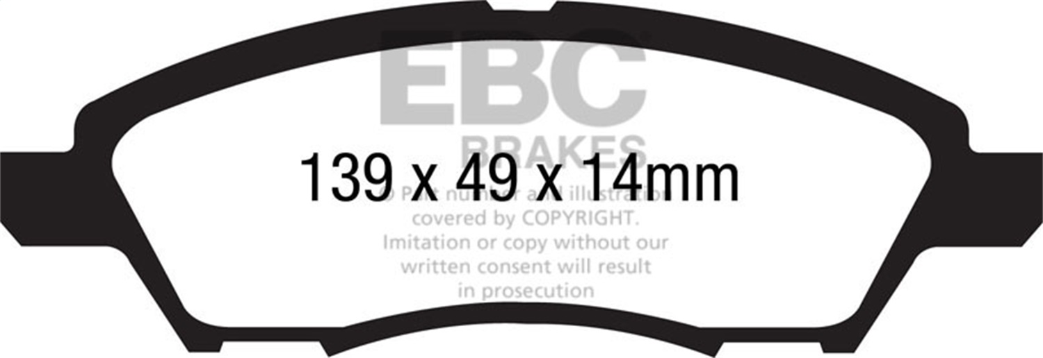 EBC Brakes UD1592 Ultimax  Brake Pads Fits 12-18 Versa