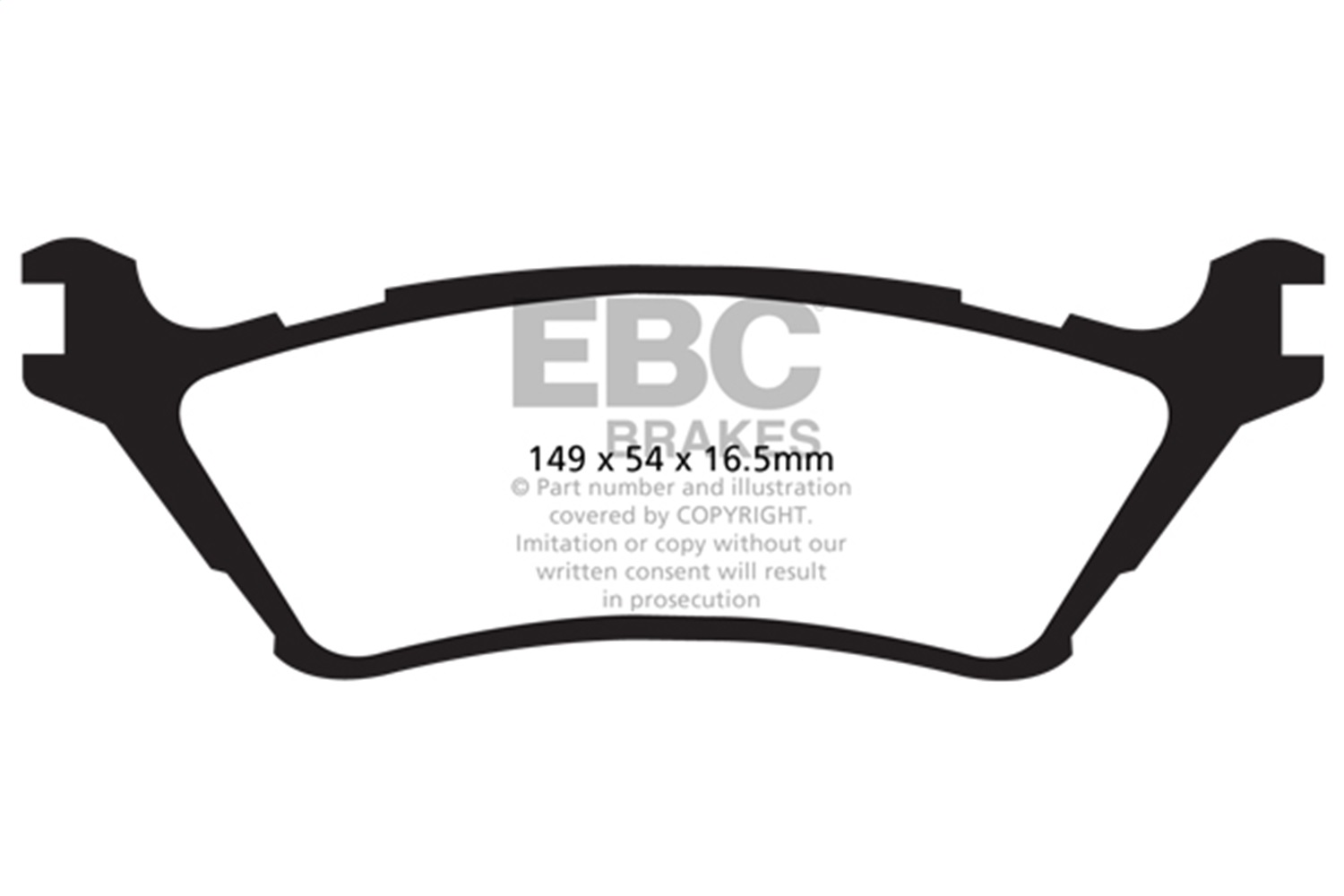 EBC DP61891 - Greenstuff 6000 Series Truck and SUV Rear Brake Pads