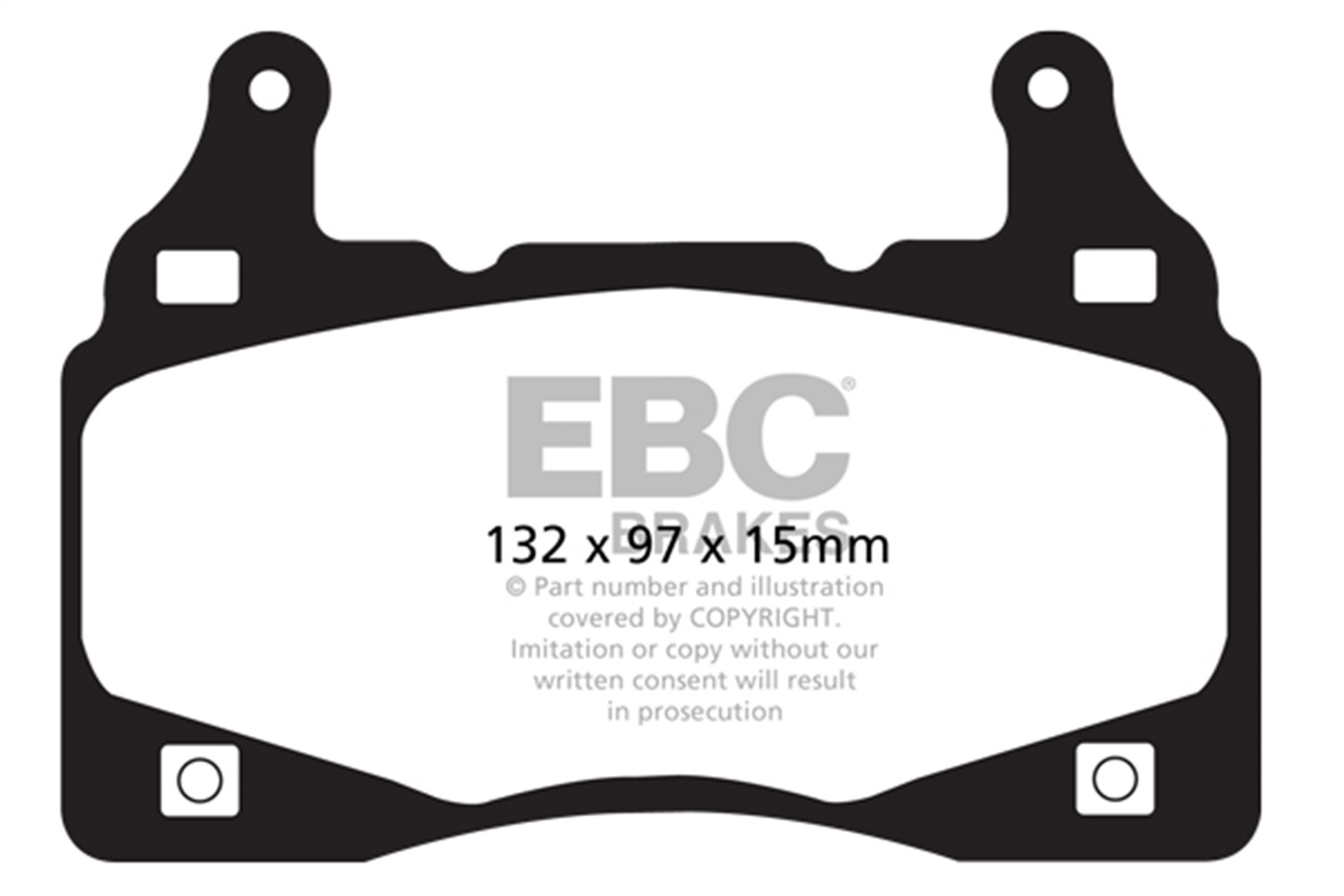 EBC Brakes S4KF1628 S4 Kits Redstuff and USR Rotor Fits 11-15 Camaro