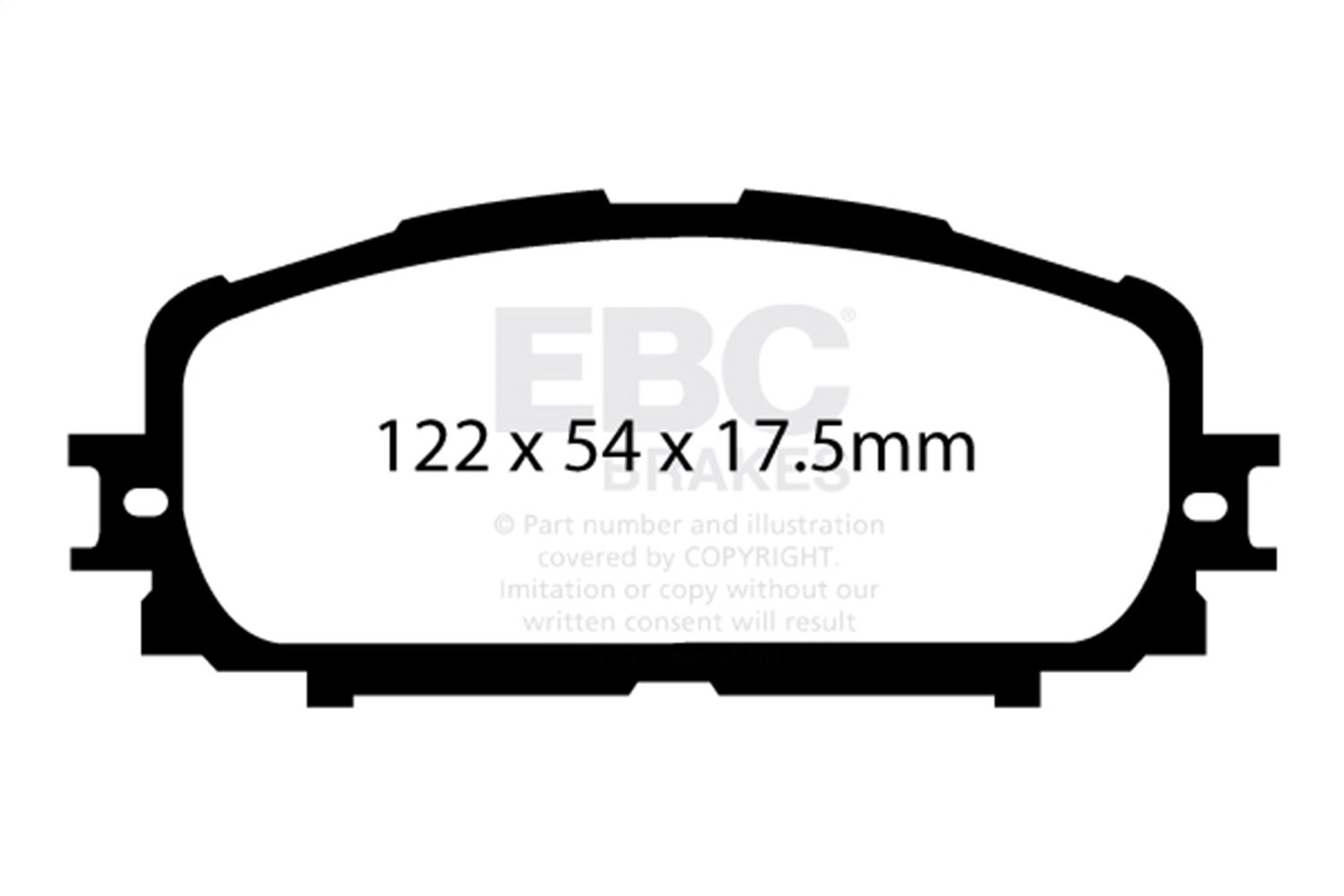 EBC Brakes UD1628 Ultimax  Brake Pads Fits 12-18 Yaris