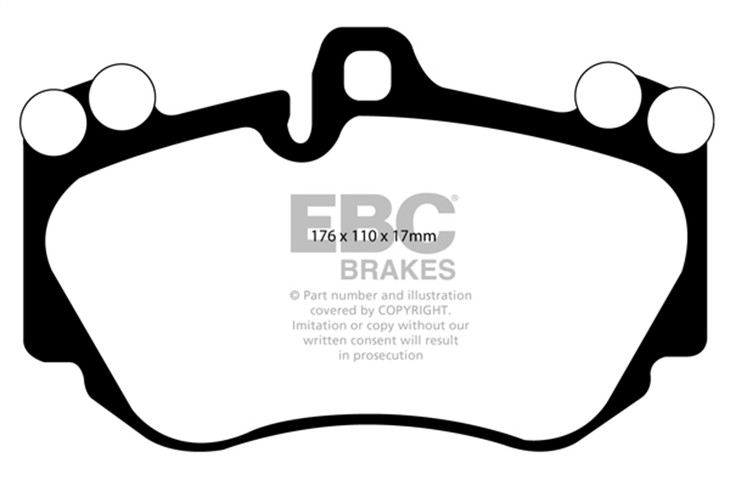 EBC Brakes ED91905 Truck/SUV Extra Duty Brake Pads Fits 05-10 Cayenne