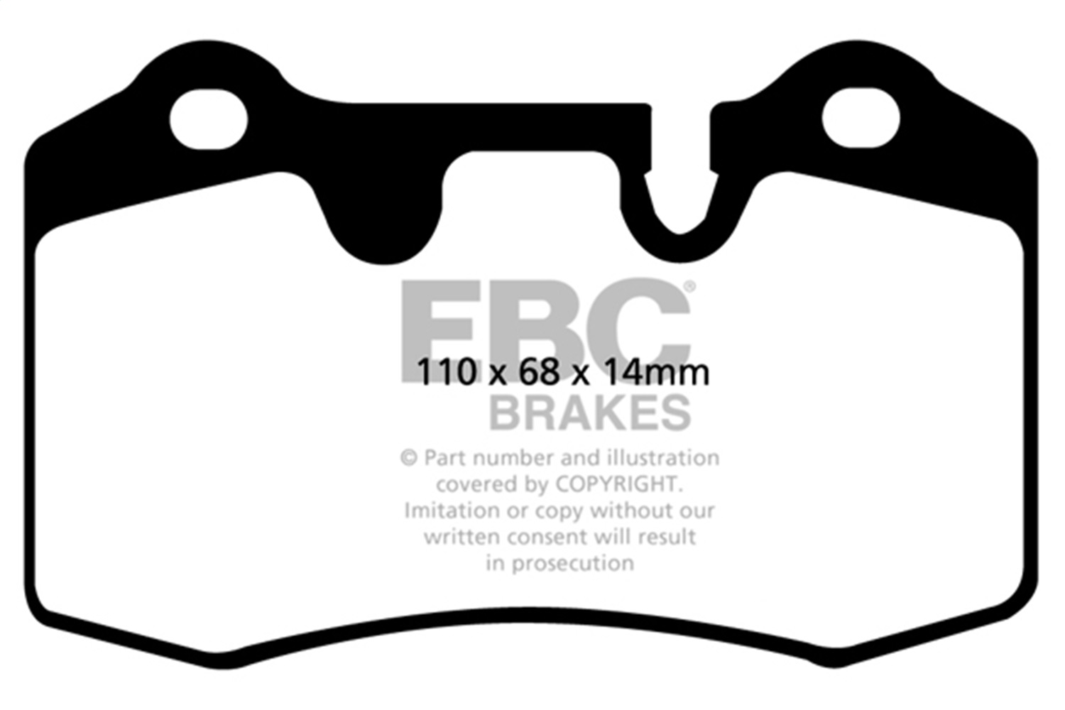 EBC Brakes DP41909R Yellowstuff Street And Track Brake Pads