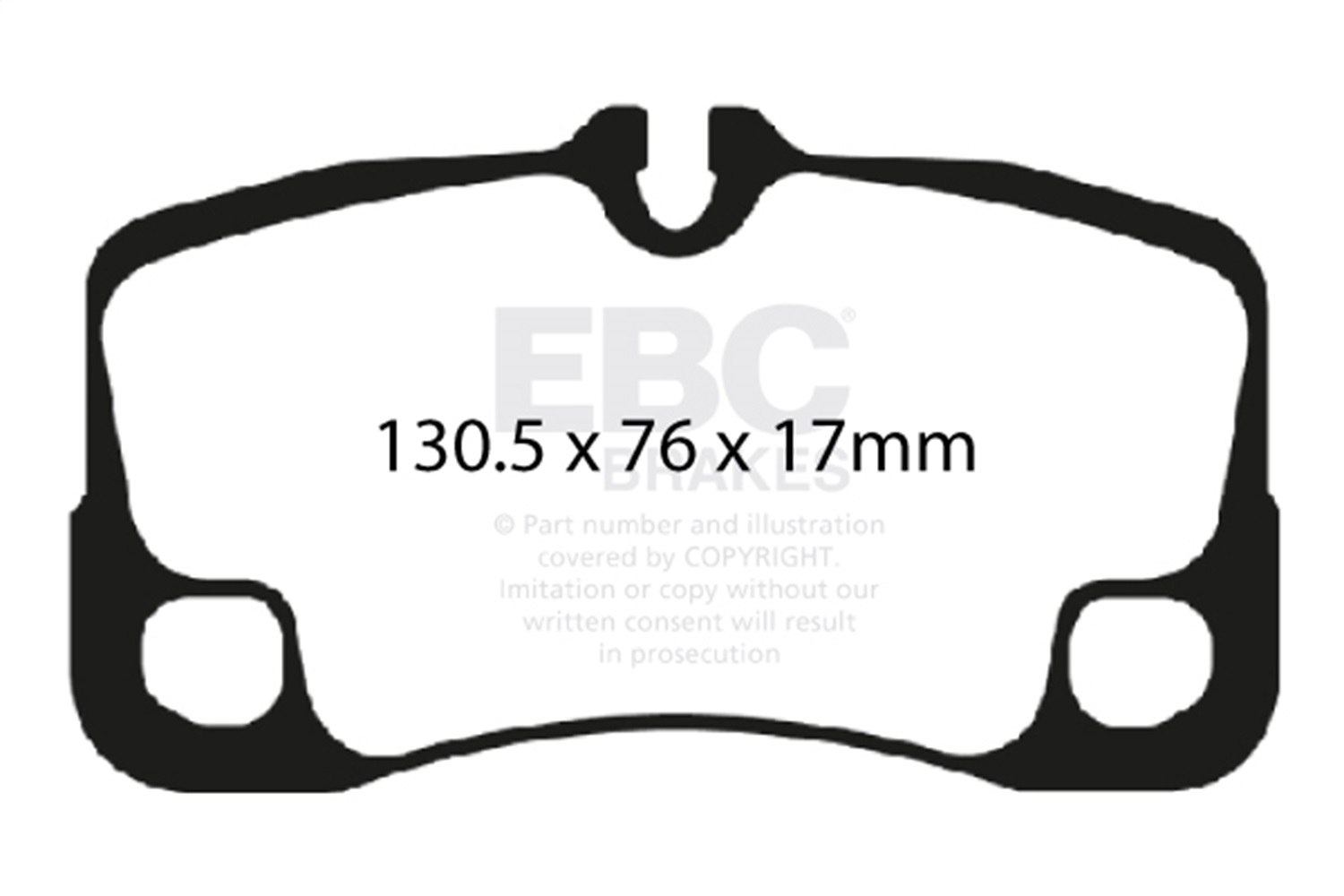 EBC Brakes DP41930R Yellowstuff Street And Track Brake Pads Fits 07-12 911