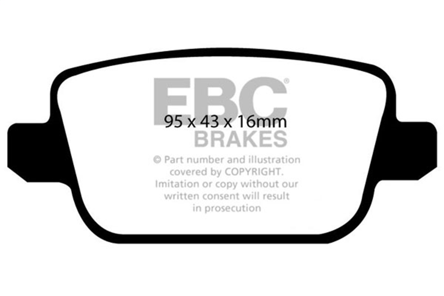 EBC Brakes UD1314 Ultimax  Brake Pads Fits 07-14 LR2 S80