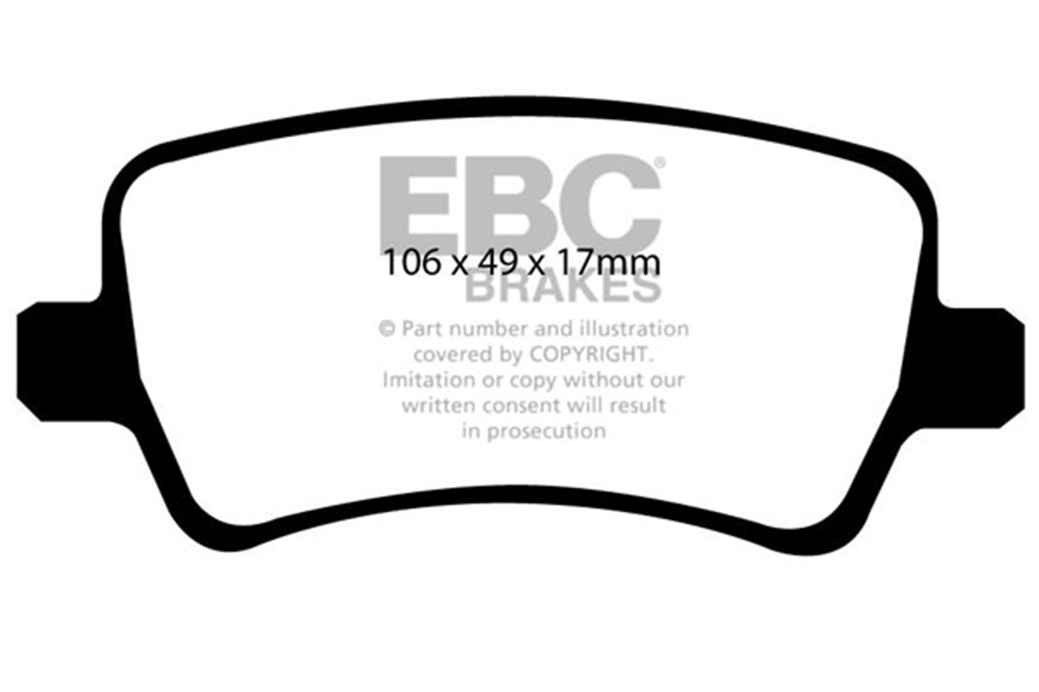 EBC DP31934C - Redstuff Ceramic Low Dust Rear Brake Pads