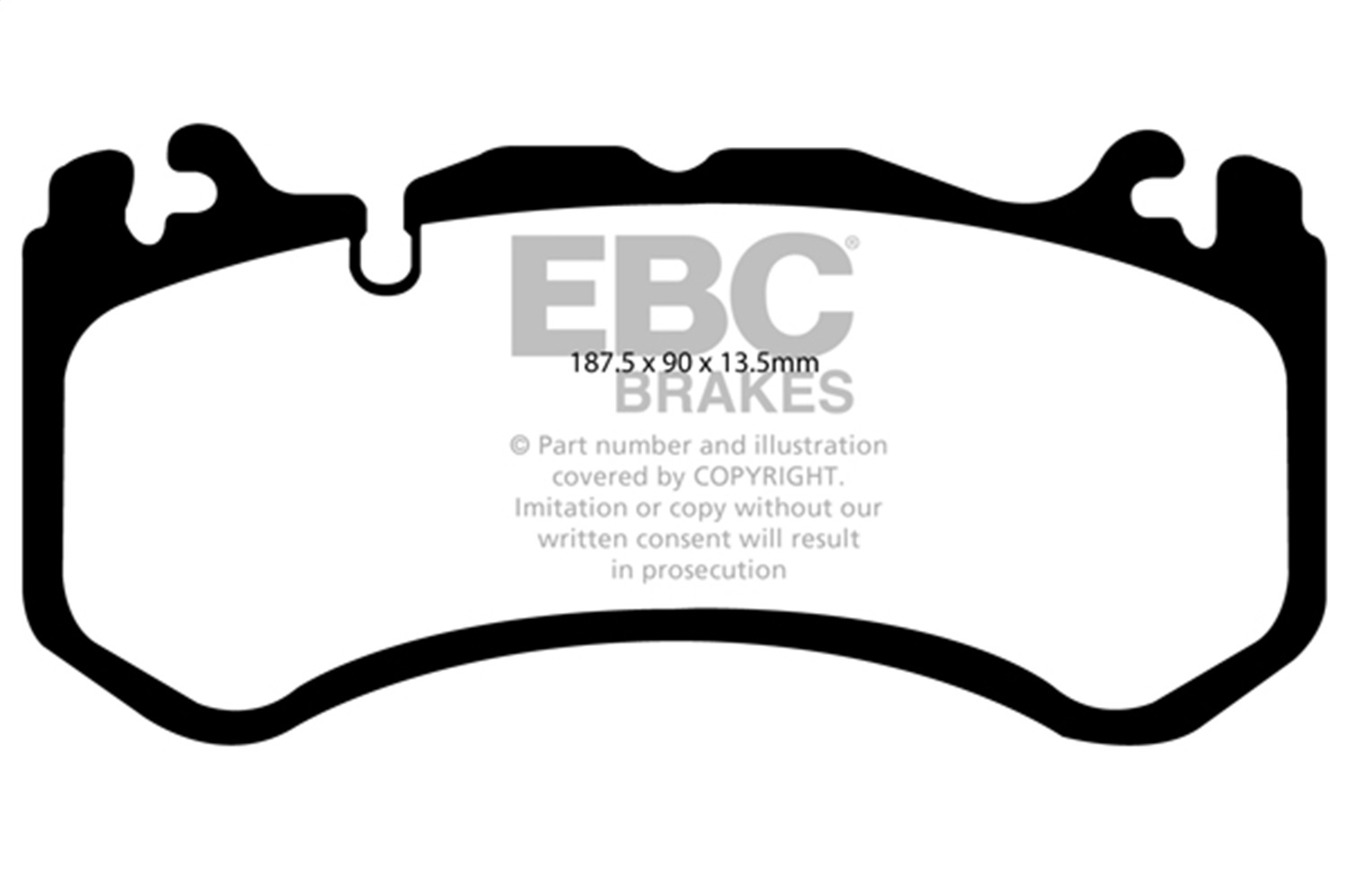 EBC DP31939C - Redstuff Ceramic Low Dust Front Brake Pads