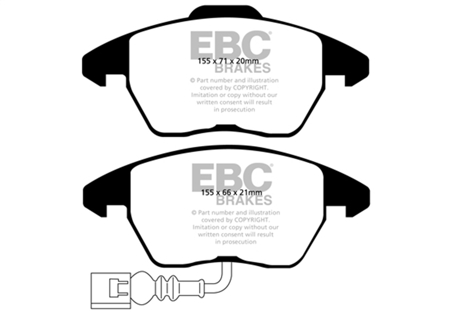 EBC Brakes UD1319 Ultimax  Brake Pads Fits 08-23 Metris TT TT Quattro