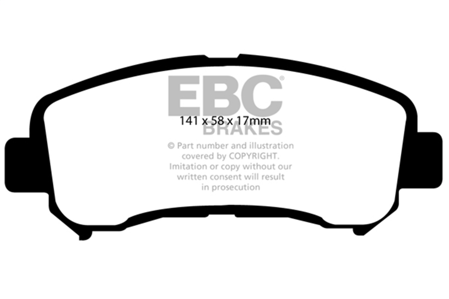 EBC UD1374 - Ultimax OEM Replacement Front Brake Pads